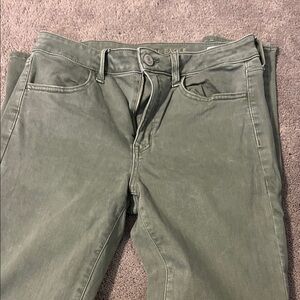 American Eagle high rise jegging Green Jeans